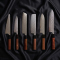 Samidare Damascus Knife Set